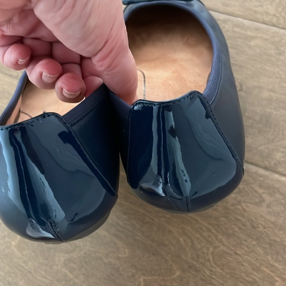 Vionic Minna Ballet Flats Leather Navy Blue Size 7 - Picture 3 of 8